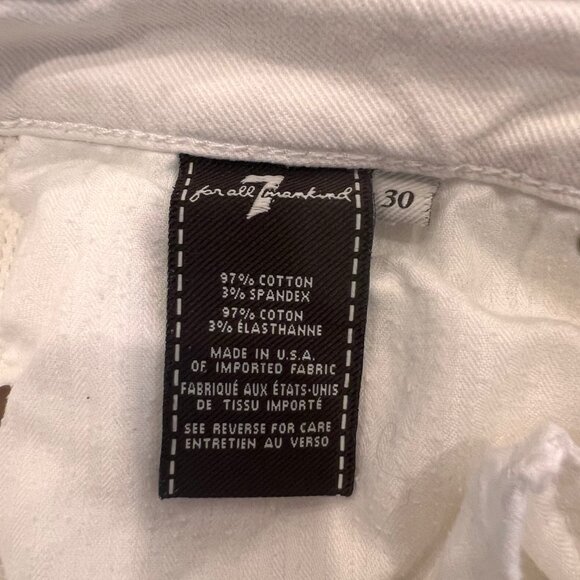 7 for all mankind White Jeans - Picture 2 of 3